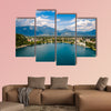 Slovenia - Aerial view resort Lake Bled Multi panel canvas wall art