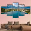 Slovenia - Aerial view resort Lake Bled Multi panel canvas wall art