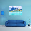 The Bora Island, French Polynesia, France Multi Panel Canvas Wall Art