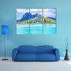 The Bora Island, French Polynesia, France Multi Panel Canvas Wall Art