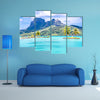 The Bora Island, French Polynesia, France Multi Panel Canvas Wall Art