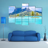 The Bora Island, French Polynesia, France Multi Panel Canvas Wall Art