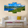 Soufriere Village - tropical coast on the Caribbean island of St. Lucia Multi Panel Canvas Wall Art