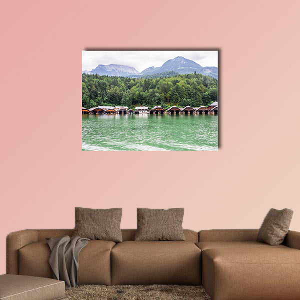 Wooden house in the mountains in Konigssee Lake, Bavaria wall art