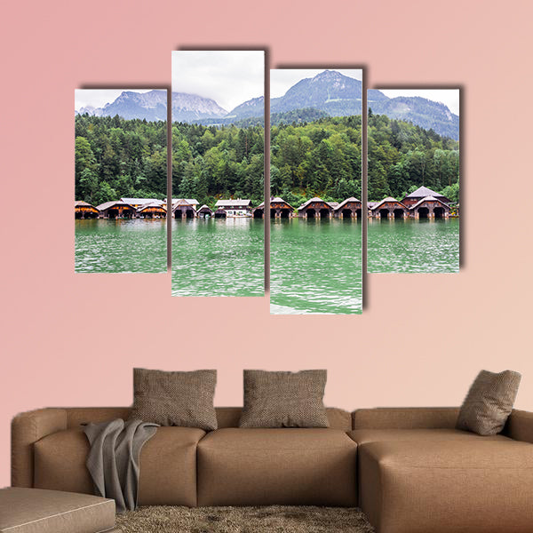 Wooden house in the mountains in Konigssee Lake, Bavaria wall art