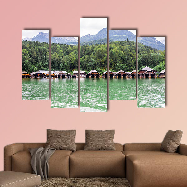 Wooden house in the mountains in Konigssee Lake, Bavaria wall art