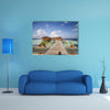 The Print Of Vilamendhoo Island At The Water Bungalows Side, Maldives Multi Panel Canvas Wall Art