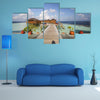 The Print Of Vilamendhoo Island At The Water Bungalows Side, Maldives Multi Panel Canvas Wall Art