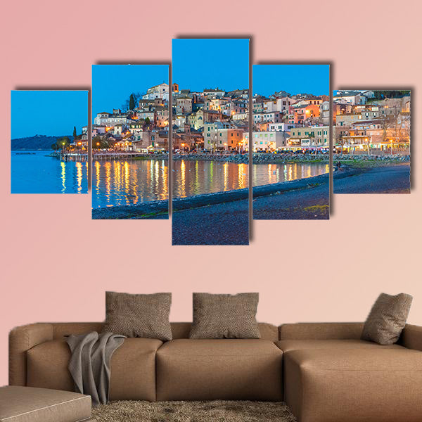 Anguillara Sabazia, Rome, Italy multi panel canvas wall art