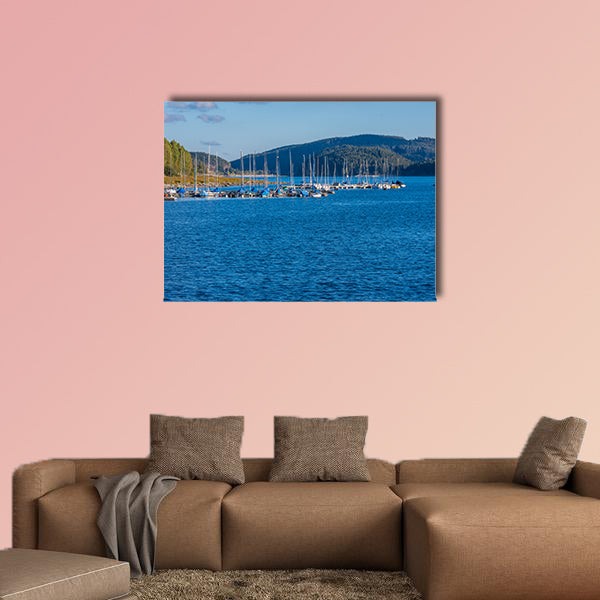 Schluchsee Lake in the black forest multi panel canvas wall art
