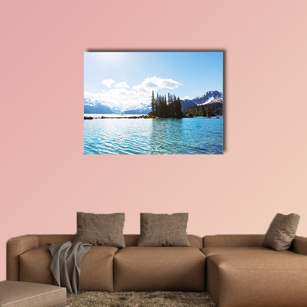 Hike to turquoise waters of picturesque Garibaldi Lake canvas wall art
