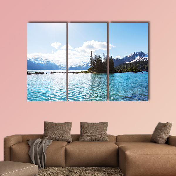 Hike to turquoise waters of picturesque Garibaldi Lake canvas wall art