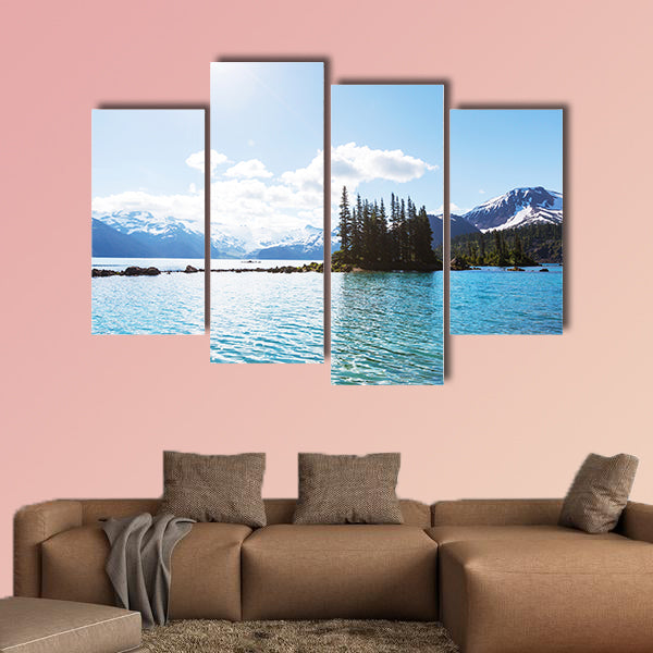 Hike to turquoise waters of picturesque Garibaldi Lake canvas wall art