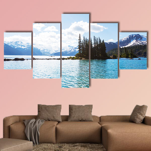 Hike to turquoise waters of picturesque Garibaldi Lake canvas wall art