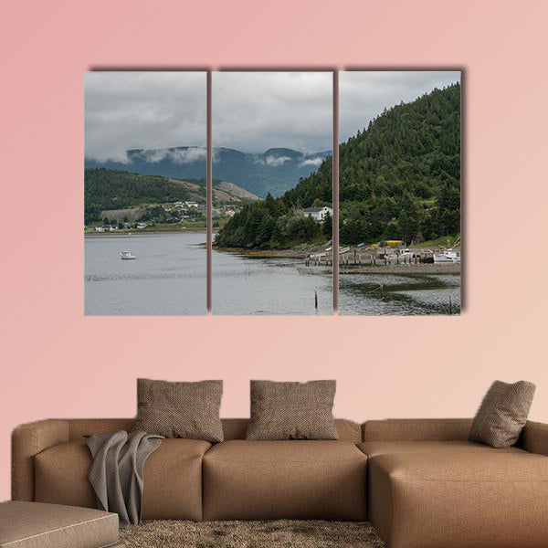 Town along the coast, Bonne Bay, Norris Point, National Park, wall art