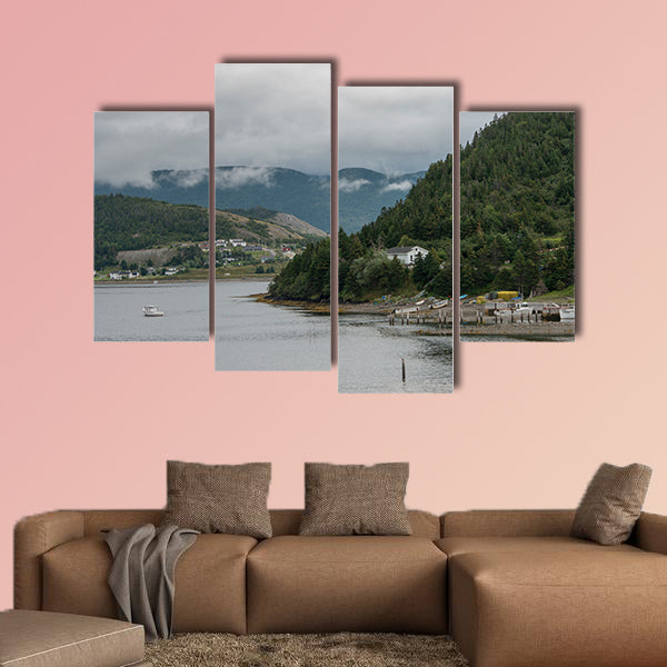 Town along the coast, Bonne Bay, Norris Point, National Park, wall art