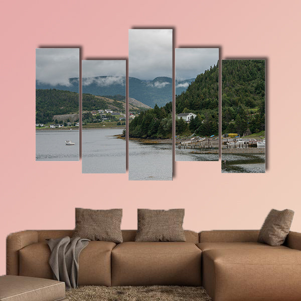 Town along the coast, Bonne Bay, Norris Point, National Park, wall art