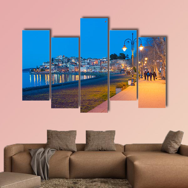 The Bracciano Lake at sunset from the old stone town of Rome wall art