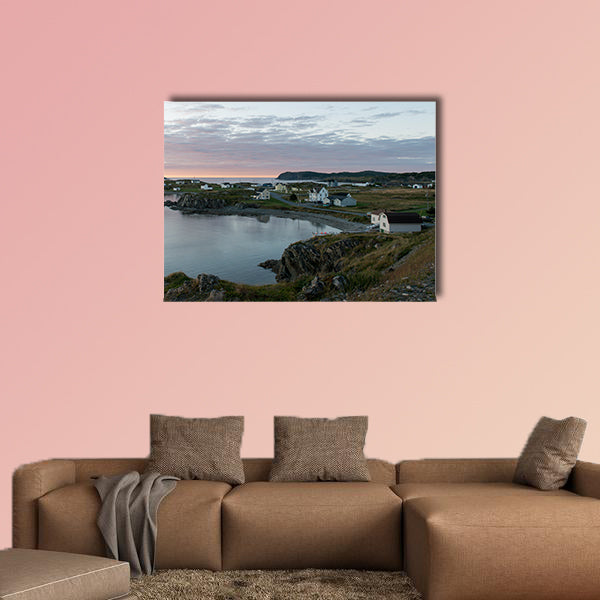 Houses along the coast South Twillingate Island, Newfoundland wall art