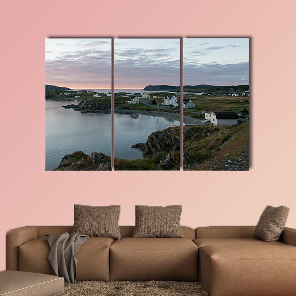 Houses along the coast South Twillingate Island, Newfoundland wall art