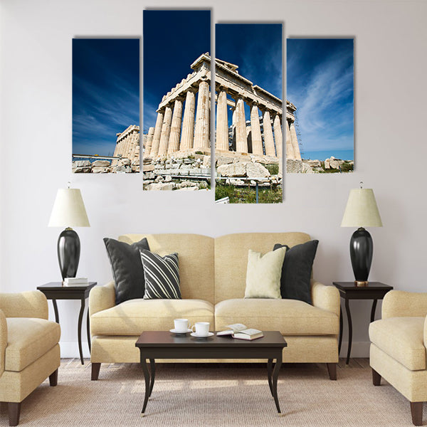 Acropolis in Greece Multi Panel Canvas Wall Art
