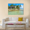 small tropical island with paradise beach Central America Multi panel canvas wall art