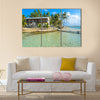 small tropical island with paradise beach Central America Multi panel canvas wall art