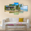 small tropical island with paradise beach Central America Multi panel canvas wall art