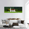 White St. Coloman pilgrimage church Germany Panoramic canvas Wall Art