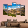 Panorama of Karimabad and Hunza valley in Gilgit-Baltistan Pakistan Multi panel canvas wall art