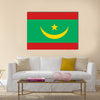 Flag of Mauritania official colors and proportions, vector image Multi panel canvas wall art