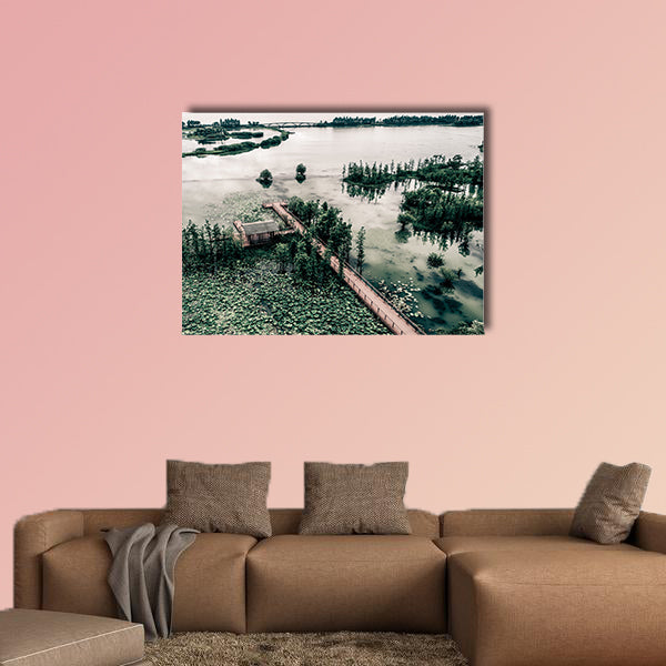 Park scenery Multi panel canvas wall art