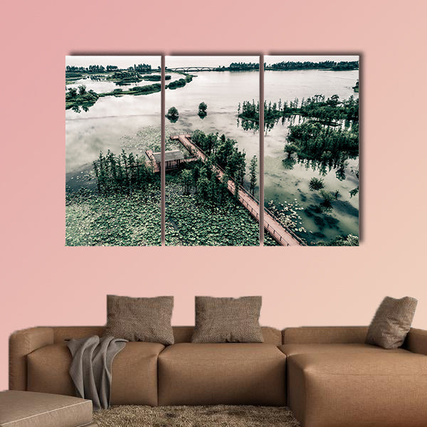 Park scenery Multi panel canvas wall art
