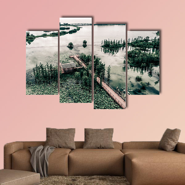 Park scenery Multi panel canvas wall art