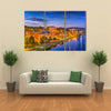 Augusta Maine USA skyline on the river Multi panel canvas wall art