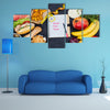 Time for diet, fasting diet concept, Multi panel canvas wall art