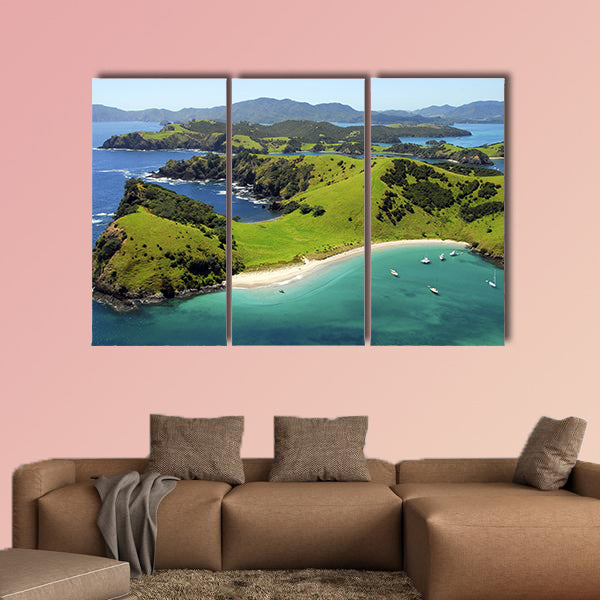 Waewaetorea Island - Aerial, Bay of Islands, Northland, New Zealand wall art