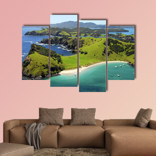 Waewaetorea Island - Aerial, Bay of Islands, Northland, New Zealand wall art