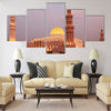 Sultan Qaboos Grand Mosque in Muscat Oman Multi panel canvas wall art