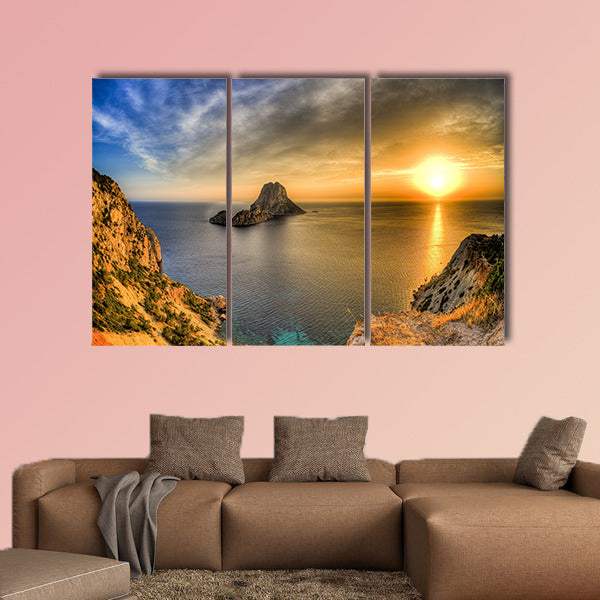 Ibiza multi panel canvas wall art