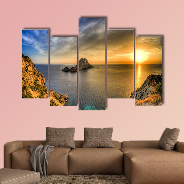 Ibiza multi panel canvas wall art