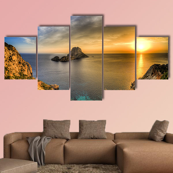 Ibiza multi panel canvas wall art
