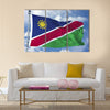 Namibia Flag in a Blue Sky Multi panel canvas wall art