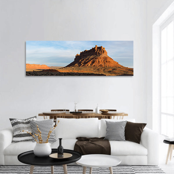 Valley of the Gods in Utah on Bureau of Land Management panoramic canvas wall art
