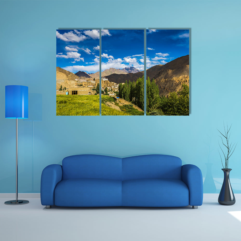 Ladakh Road Trip Tourism, Tourist spot in Ladakh, Kashmir, Roads With Clouds multi panel canvas wall art