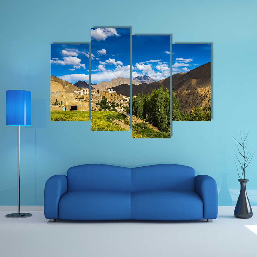 Ladakh Road Trip Tourism, Tourist spot in Ladakh, Kashmir, Roads With Clouds multi panel canvas wall art