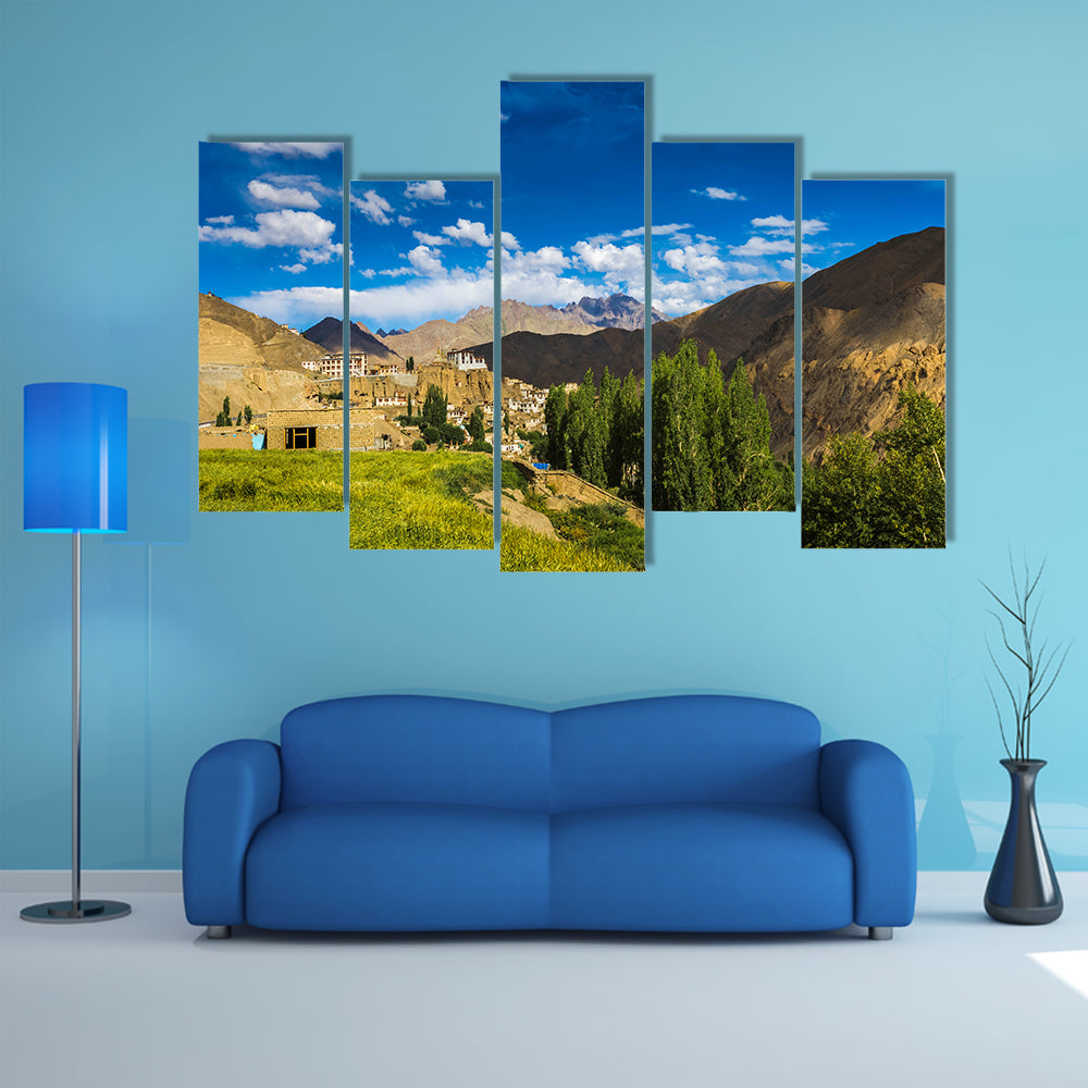 Ladakh Road Trip Tourism, Tourist spot in Ladakh, Kashmir, Roads With Clouds multi panel canvas wall art