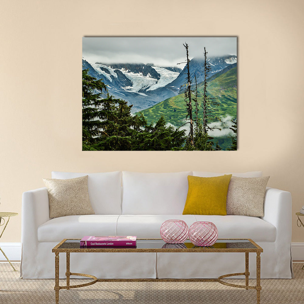 Breathtaking Glacier view between Haines and Haines Junction multi panel canvas wall art