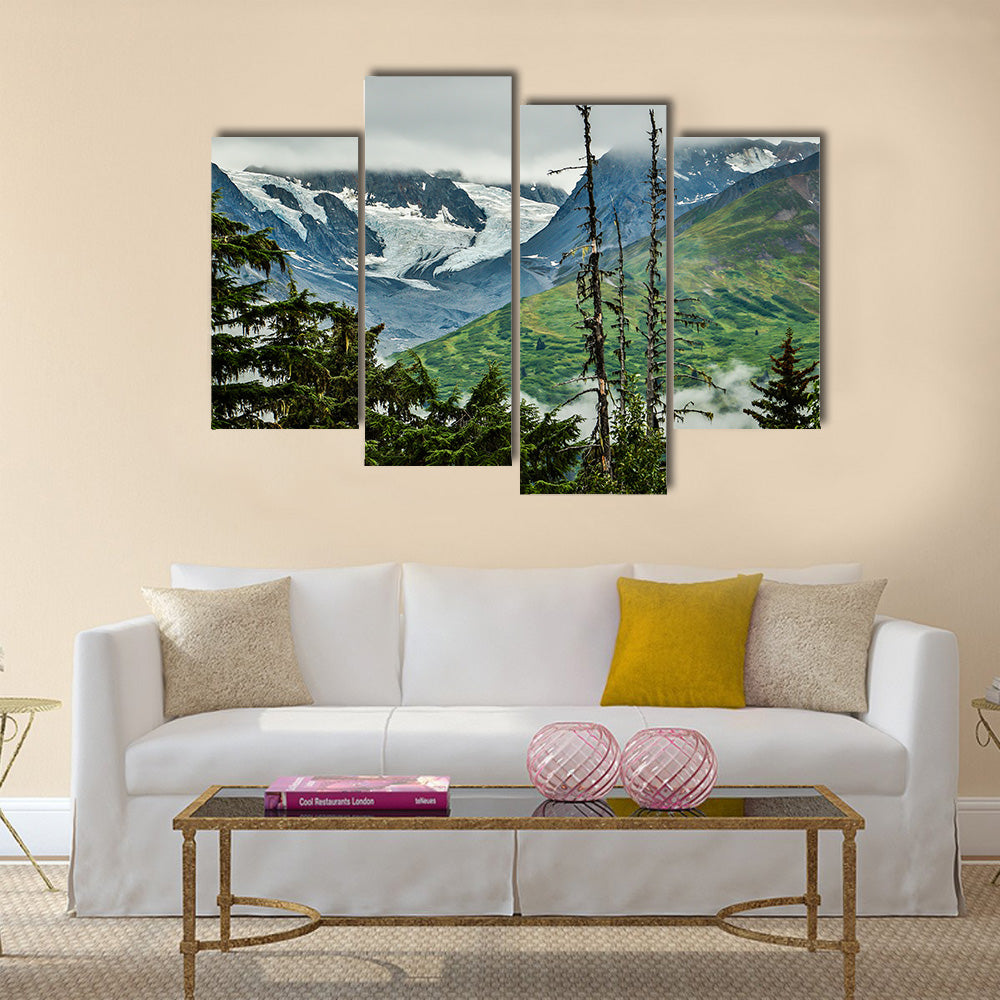 Breathtaking Glacier view between Haines and Haines Junction multi panel canvas wall art