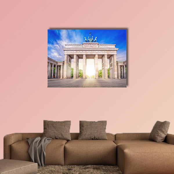 Brandenburg gate in Berlin Germany multi panel canvas wall art